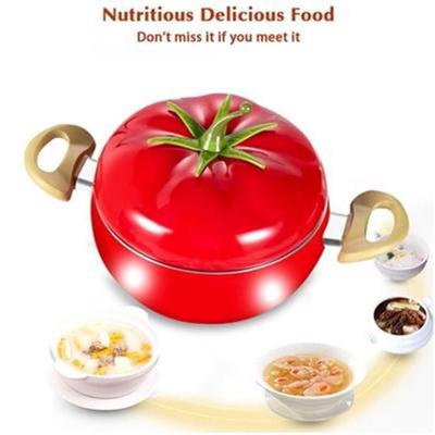 Креативный горшок для супа в форме помидора, алюминиевый антипригарный горшок, кухонные инструменты, посуда