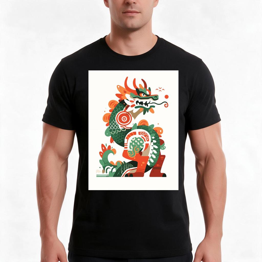 Dragon Majesty Symbol Of Power Tshirt Summer Casual Cotton Tee Oversized Streetwear Tops Vintage Graphic Print 100 Cotton