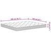 VidaXL Matelas en mousse moyennement doux 160x200 cm 373037