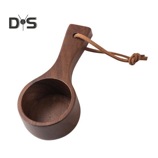 Деревянная кофейная ложка Столовая ложка Совок для измерения кофе, чая, сахара, муки Кухонные принадлежности Посуда для молотых зерен Смешивание Помешивание