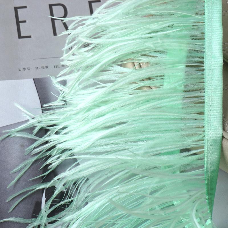 Отделка из страусиных перьев 10-13 см для украшения платья и танцевальной юбки - Аксессуары для одежды