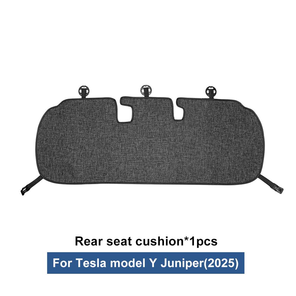 Ice Silk Car Seat Cushion For Tesla Model Y Juniper Modely 2025 2026 Mats Breathable All Season Pad Protector Cover Accessories