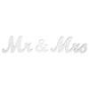 Mr & Mrs Wood Plaque Wooden Sign Board Home Wedding Decorative Letters White