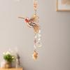 Natural Crystal Gravel Animal Wind Chime Dream Catcher Colorful Crystal Sun Catcher Garden Decoration Pendant