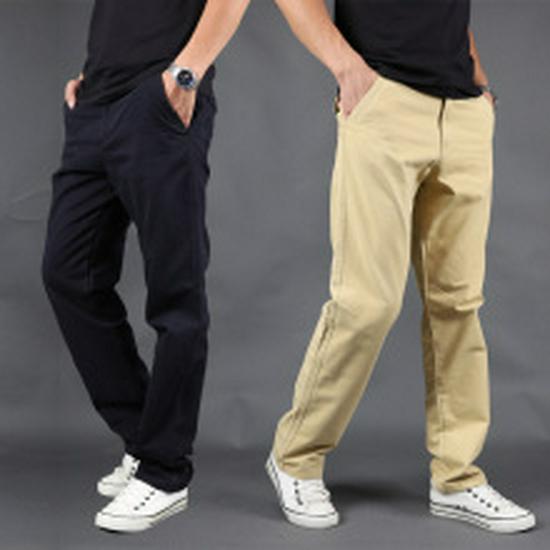 Мужские уличные брюки карго свободного кроя с несколькими карманами - Большой размер, хлопок, прямой крой