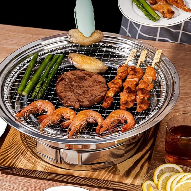 OEING Stainless Steel Charcoal BBQ Grill