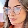 Oversize Cat Eyes Square Frame Clear Lens Glasses Women Myopia Nerd Spectacles Degree -0.5 -1.0 -2.0 -3.0 -4.0 To -6.0