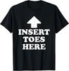 Вставлять пальцы сюда Смешная футболка для мужчин и женщин