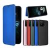 Для Asus Rog Phone 9 Чехол-книжка с отделением для карт из углеродного волокна и магнитной кожей, кожаный чехол для Asus Rog Phone 9 Pro, противоударный чехол для телефона