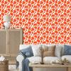 Cow Patches Wallpaper Peach, White and Cream for Living Room and Bedroom 50x1000