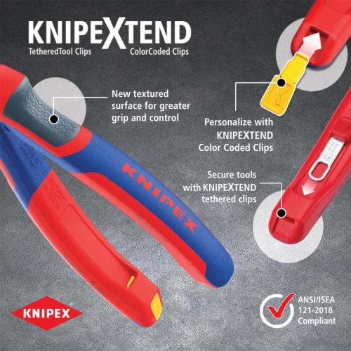 Knipex Heavy-Duty Nippers, 12 Offset, 200mm, 7422200