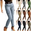 Women Casual Work Slim Fit Tight Cargo Pants Active Fit Wide Leg Long Pants Trousers With Pockets