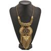 Tassel Necklace Long With Multi Layer Alloy Pendant For Trendy Retro Outfits