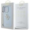 Etui do iPhone 16 Pro Max Guess Grained Classic Logo Niebieskie