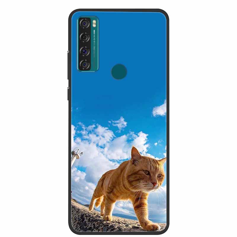 Для TCL 20 SE чехол 205, мягкий силиконовый крутой мультяшный чехол для TCL 20B 6159K, задняя крышка для TCL 20 R 5G 20SE, модные чехлы из ТПУ
