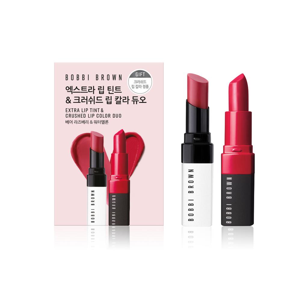 Bobbi Brown Планирование дуэта Extra Lip Tint и Crushed Lip Color
