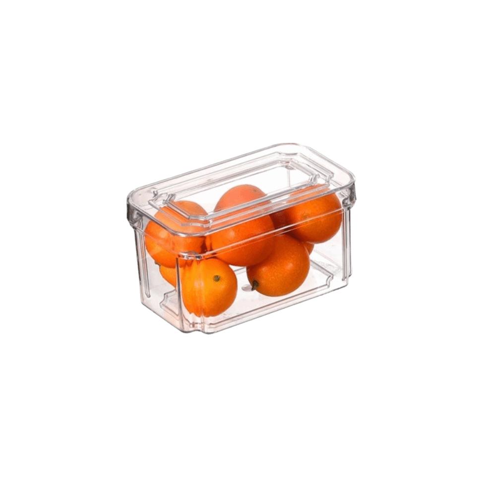 with Lids Fridge Organizer Box Transparent Kitchen Storage Box Fridge Drawer Organizer  Office