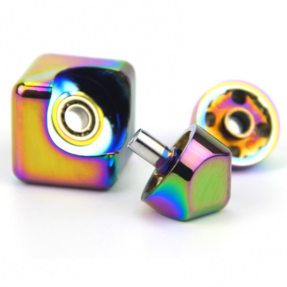 Красочный квадратный декомпрессионный куб, поп-спиннеры, настольные декомпрессионные игрушки, высокоскоростной подшипник, вращающиеся игрушки