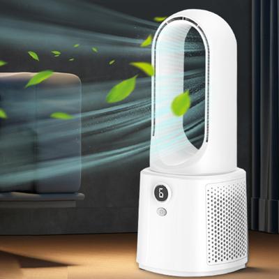 Портативный вентилятор USB Вентиляторы для охлаждения воздуха Электрический бесшумный вентилятор Тихий перезаряжаемый маленький вентилятор с ночником 6-скоростной бесшумный настольный охладитель