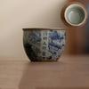 1 Pc Chinese Blue and White Porcelain Tea Cup Antique Handmade Ceramic Tea Bowl Pu'er Master Teacup Household Tea Set