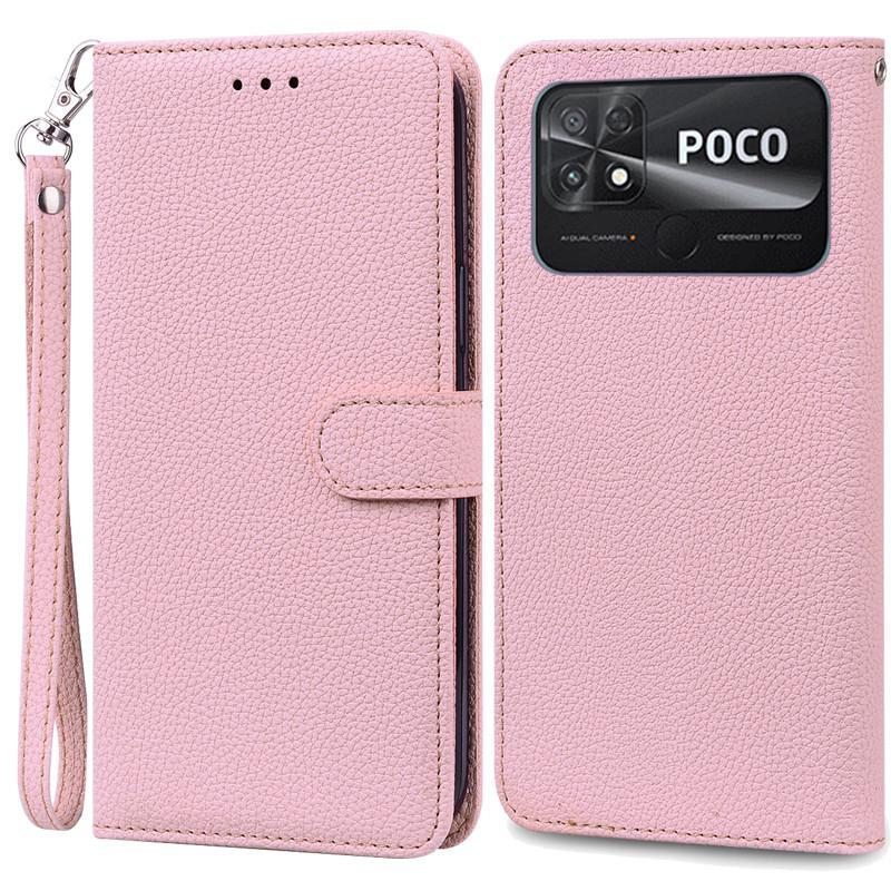 POCO C40 Case Leather Wallet Flip Case For POCO C40 Case Xiaomi POCO C40 C 40 PocoC40 Phone Cover Coque Fundas Etui Shell