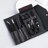 6-Piece Eyebrow Trimming Set: Includes Trimmer, Scraper, Tweezers, Scissors, False Eyelash Tweezers, and Storage Bag