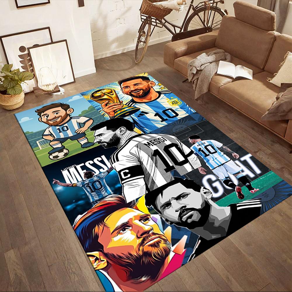 Messi 496 Floor Mat Suitable for Decorate room Study room Entryway Outdoor Antislip Carpet Anime Office Decor Spiritual Gift