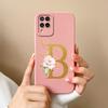 Elegant Case For Samsung M22 M32 4G 5G Rose Letter Phone Shell Lens Protective Cover For Galaxy M32 M22 Liquid Silicone Bumper