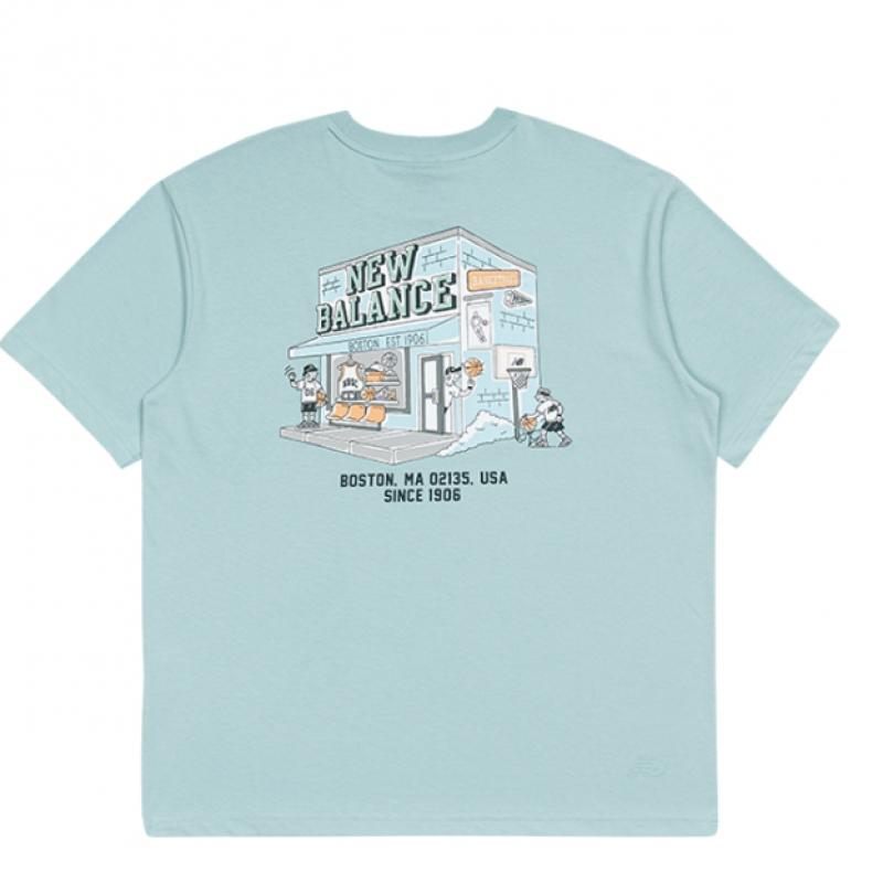 New Balance Футболка с коротким рукавом Uni Nb Boy BaskeTball Shop Nbnef21563 84