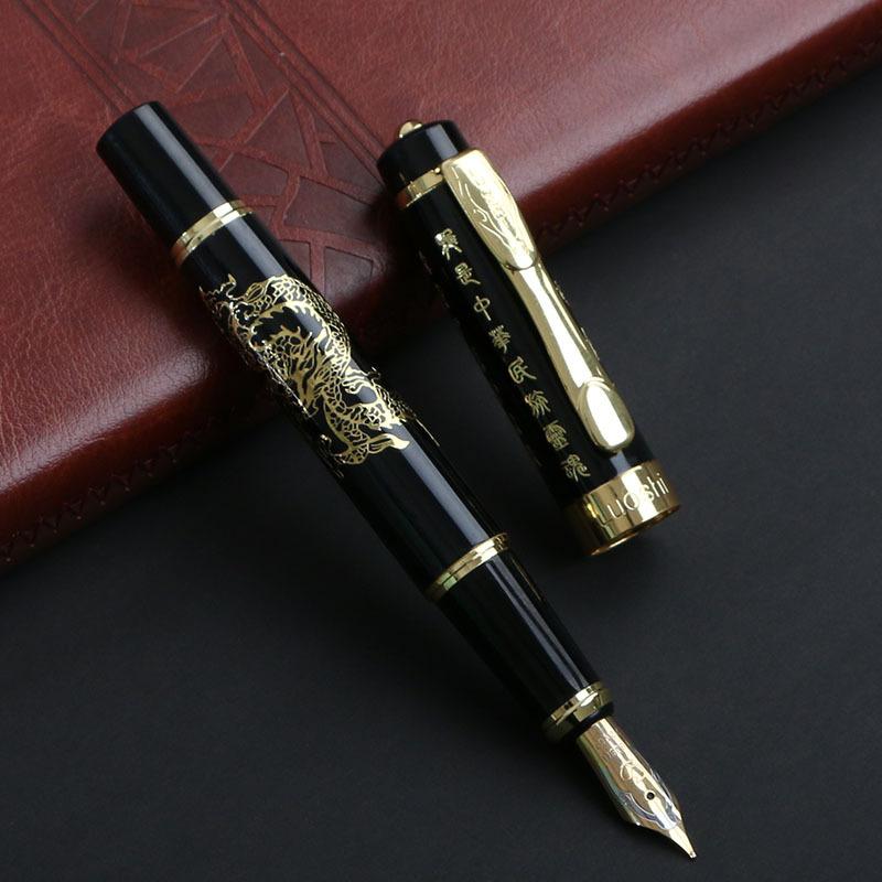 High-End Metal Pen Gift Box Embossed Chinese Dragon Business Signature Pen Event Celebration Reward New Year'S Gift