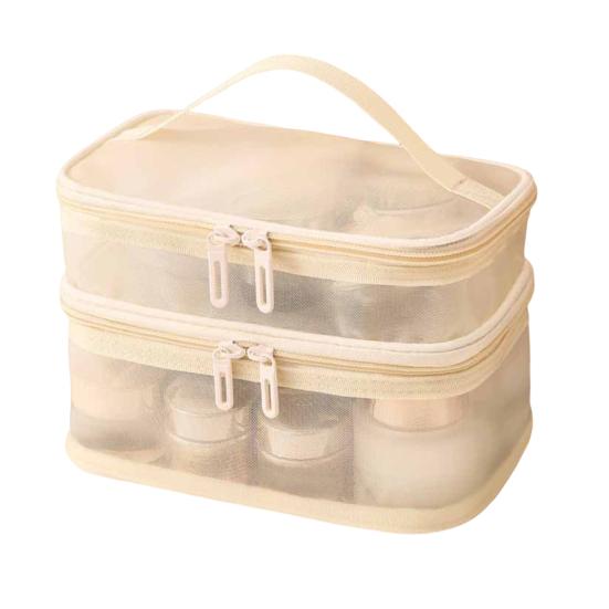 Прозрачный органайзер для туалетных принадлежностей, дорожная косметичка большой вместимости