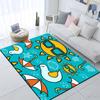 Cute Cartoon Print Carpet Yoga Living Room Doormat  Living Room Area Rug Games Area Washroom Floor Mat Children's Crawling Mat