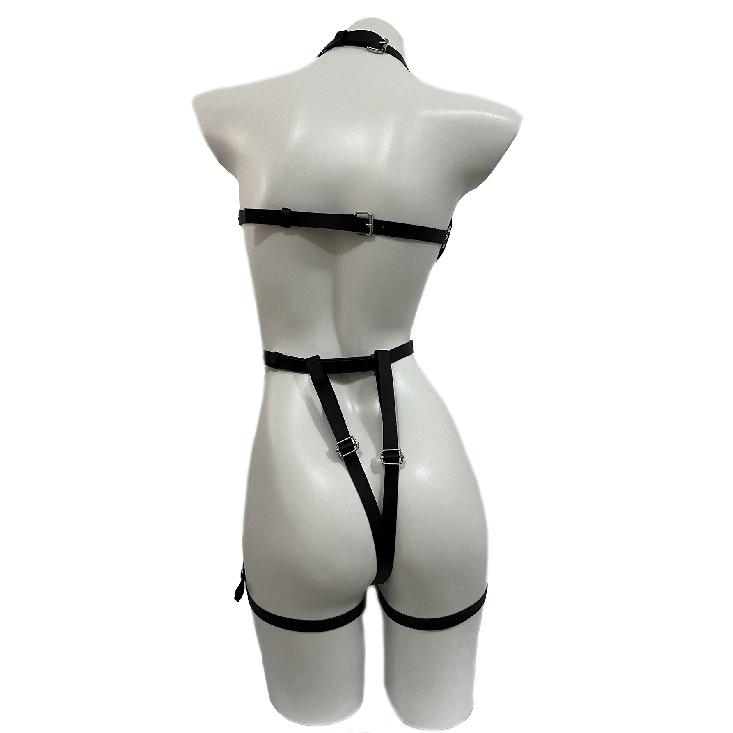 Sexy Body Harness Belt Set Tights Women Bdsm Leather Lingerie Fetish Clothing Underwear Harness Bondage Goth AccessoriesGood product