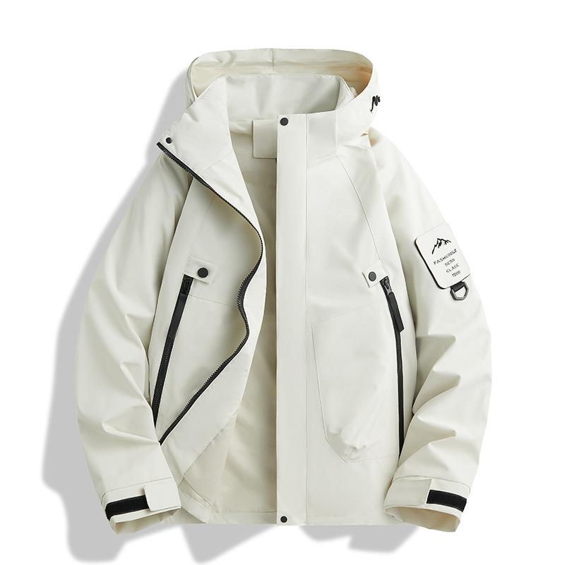 Минималистичная парная куртка-штормовка с тремя степенями защиты, весенне-осенняя, для активного отдыха, мужская и женская, ветрозащитная и водонепроницаемая, износостойкая, 25