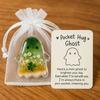 Pocket Hug Ghost, Emotional Support Ghost, Halloween Pocket Hugs,Cute Halloween Ghosts Pockets Hugs with Encouragement Card