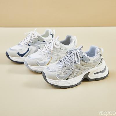 Новая весенняя модная универсальная спортивная обувь для бега, повседневная, удобная, на толстой подошве, увеличивающая рост, женская обувь