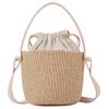 Chloe Horse Medal Embossed Pattern Drawstring Closure Paper Basket Bag Mini Women bags Pink CH25-US593O82-6I0
