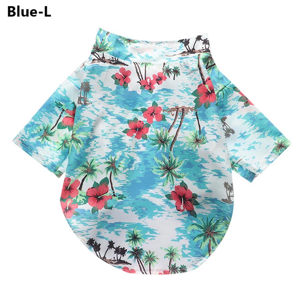 Coconut Tree Print Hawaiian Pet Clothes Pet Shirts Pet Dog Shirts Pet Dog Clothes Dog T-Shirts