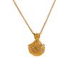 Yhpup Ocean Style 316L Stainless Steel Casting Zirconia Metal Shell Necklace Fashion Pendant Trendy Summer Jewelry Waterproof