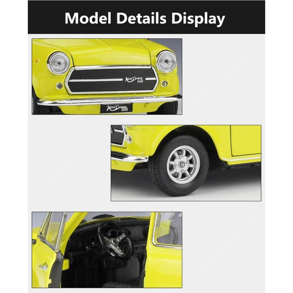 Welly 1/24 BMW MINI 1300 Cooper Сплав Масштабная Модель Автомобиля Литье под Давлением Металл Миниатюрная Модель Автомобиля Статическая Коллекция Детская Игрушечная Машинка