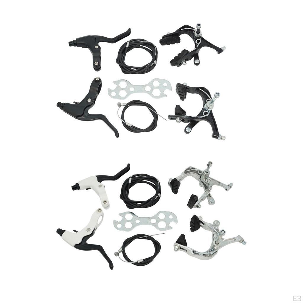 Bicycle Brake Kit with Cable, Spare Parts for Repairing Grips, Front And Rear Levers