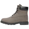 6In Basic Contrast Collar Comfortable Versatile Short Martin Boots Men Boots Gray A64YW