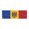 Bannière Drapeau De La Moldavie 8 Oeillets 50x150 Cm