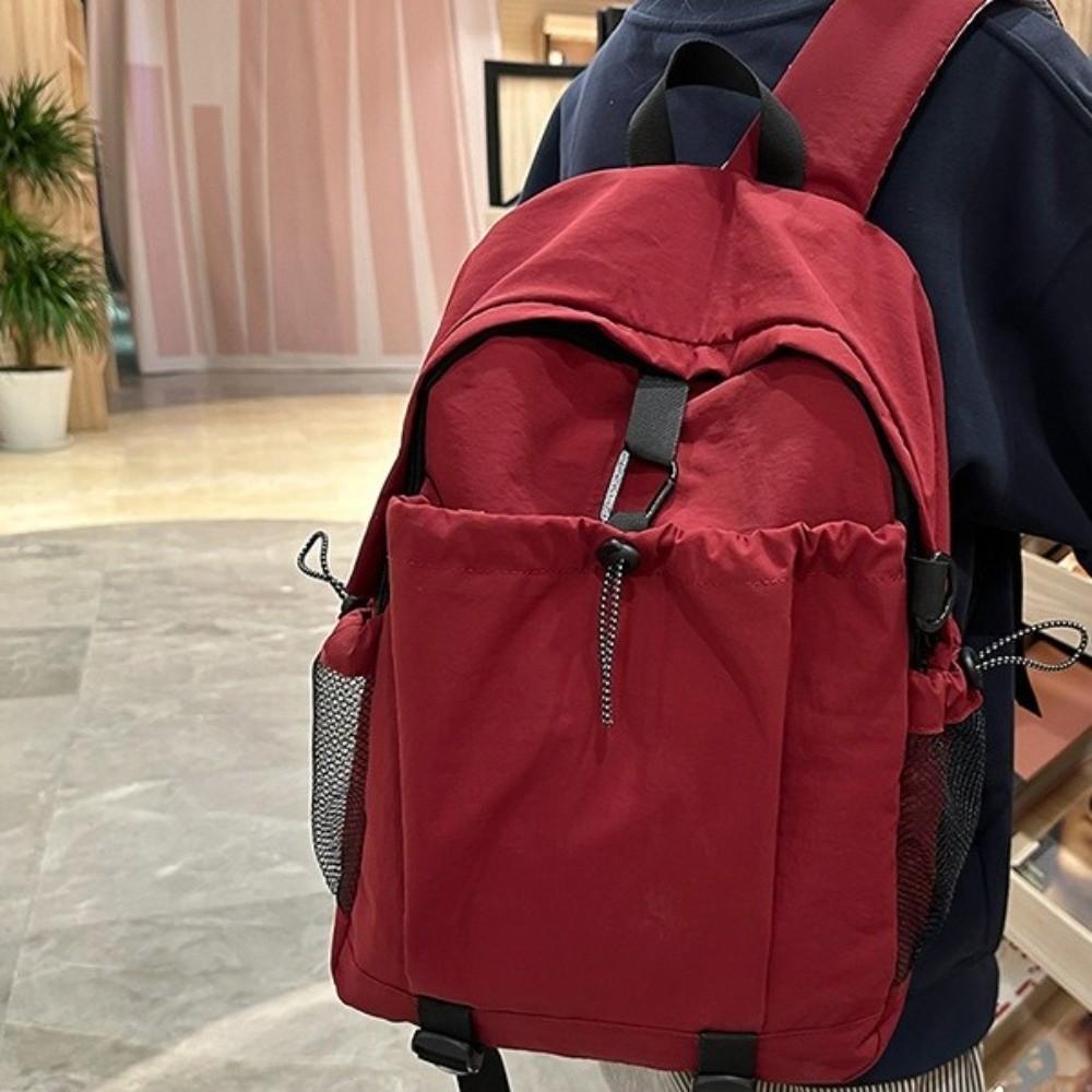 Fashion Multi-pocket Shoulders Backpack Adjustable Strap Large Capacity Travel Rucksack Casual Versatile Student Knapsacks
