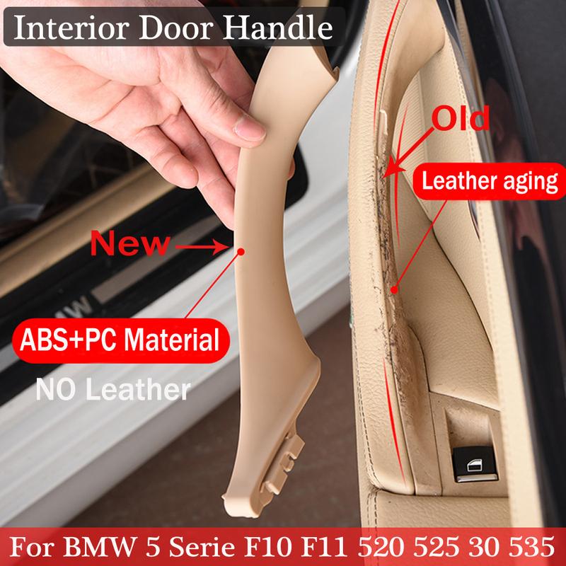 For BMW 5 series F10 F11 gray Beige Black Car left right ide Interior Handle Inner Door Panel Pull Trim Cover
