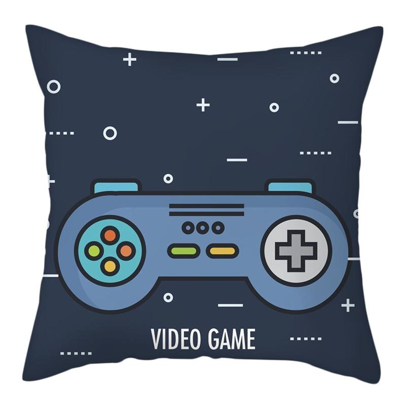 Новый чехол для подушки Game Lover, синий чехол для подушки с ручкой клавиатуры, гарнитура, наволочка, геймерское кресло, декор автомобиля, защита, наволочки на талию