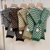Checkerboard Knitted Shawl, Shoulder Pads, Small Shawls, Women'S Outfits, Foreign Style, Vest, Scarf, Fake Collar.