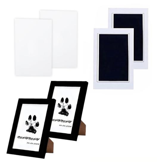 Inkless Paw Print Kit Clean Touch Ink Pads And Imprint Cards No Mess Paw Print Impression Set for Dogs Cats Nose Print Footprint Keepsake