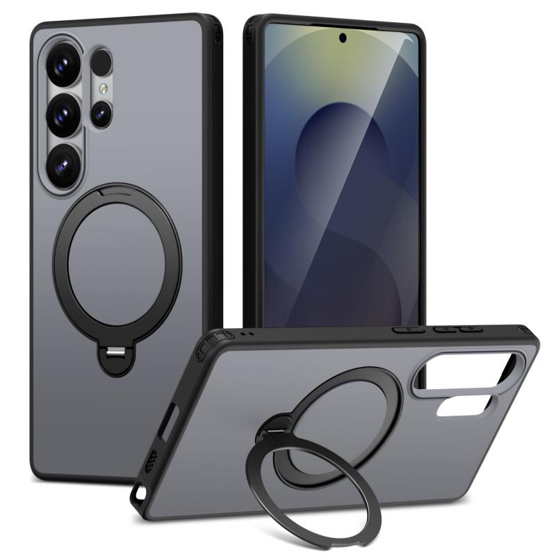 Magnetic Phone Case With 360 Rotating Stand Galaxy S26 Ultra A57 S25 FE Wireless Charging Compatible