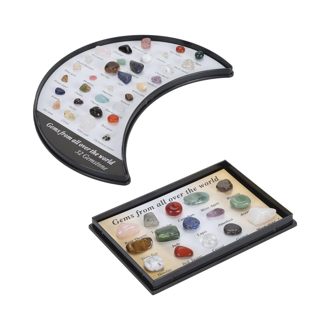 Rock Stone Colletction Kit for Kids Exquisite Science Classroom Rocks and Minerals Collection Minera